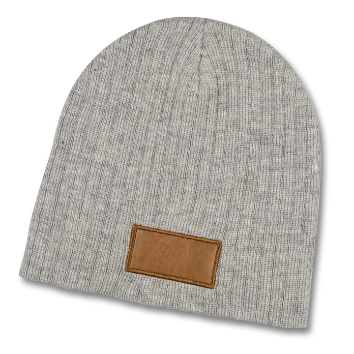 Nebraska Heather Cable Knit Beanie With Patch - image 2