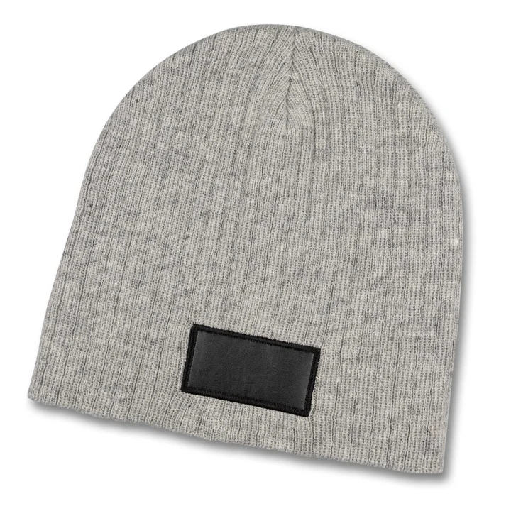 Nebraska Heather Cable Knit Beanie With Patch - image 5
