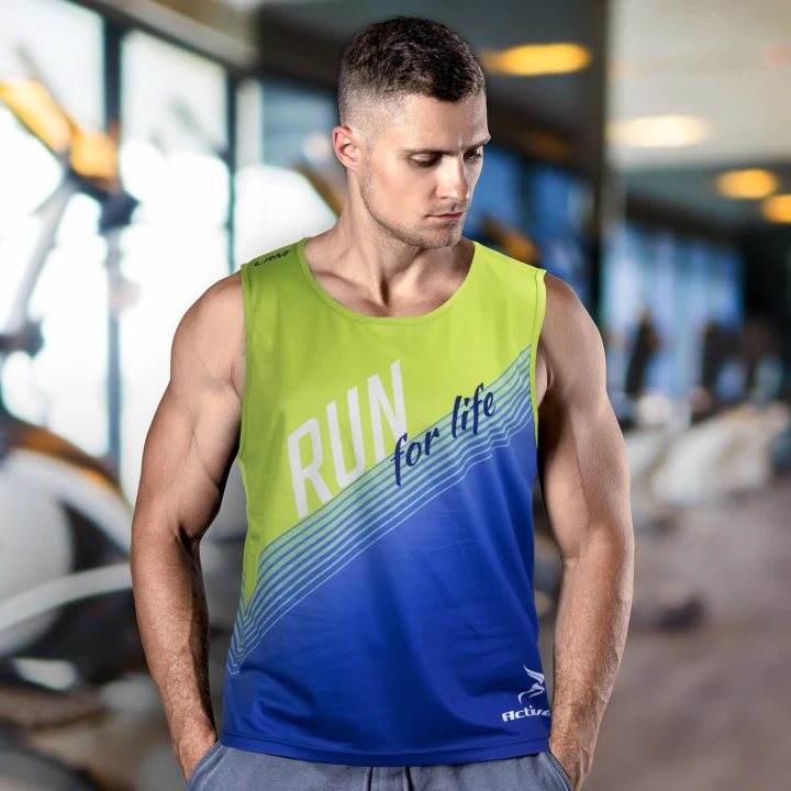 Custom Mens Sports Singlet - image 4