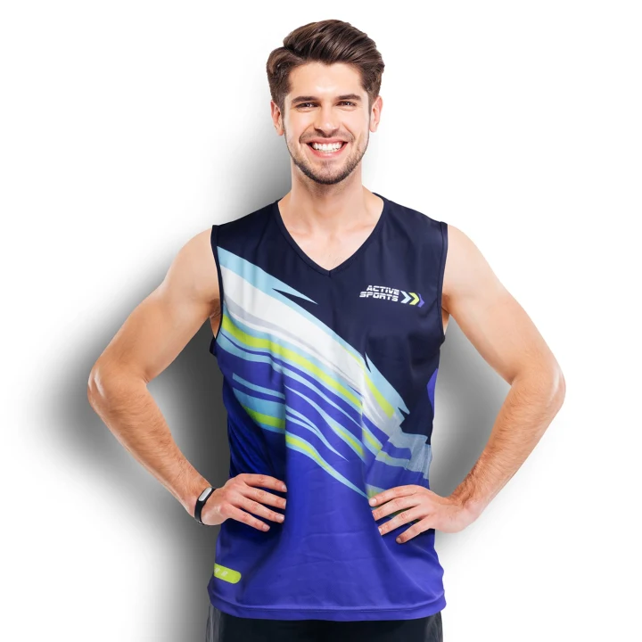Custom Mens Performance Singlet - image 1