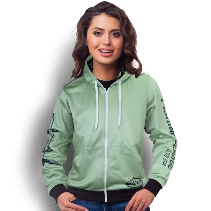Custom Womens Sports Zipped Hoodie - image 1