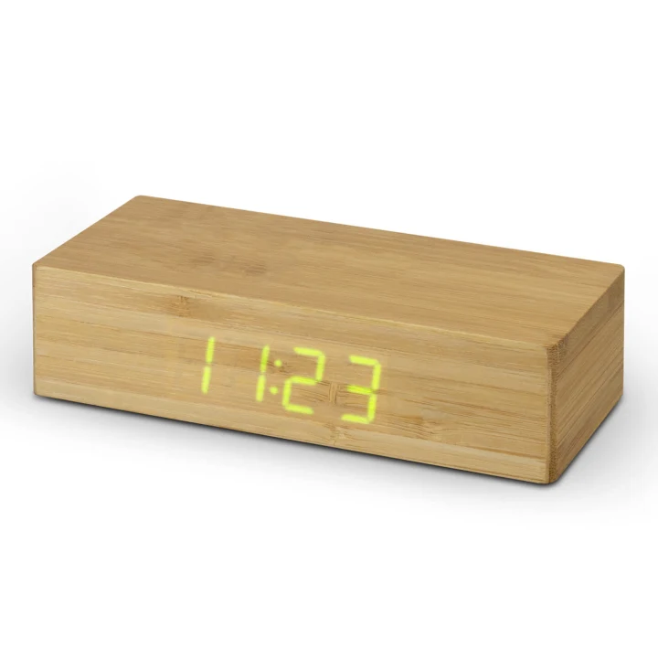 Bamboo Wireless Charging Clock - image 3