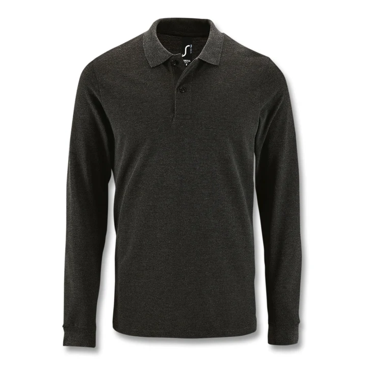 SOLS Perfect Men's Long Sleeve Polo - image 3