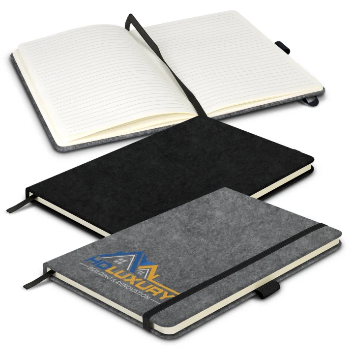 RPET Felt Hard Cover Notebook - image 2