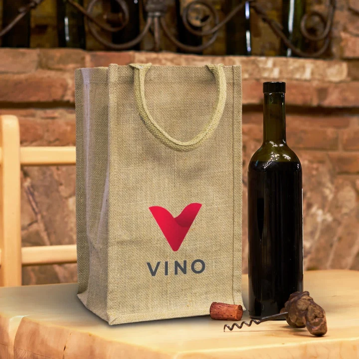 Jute Four Bottle Wine Carrier - image 4