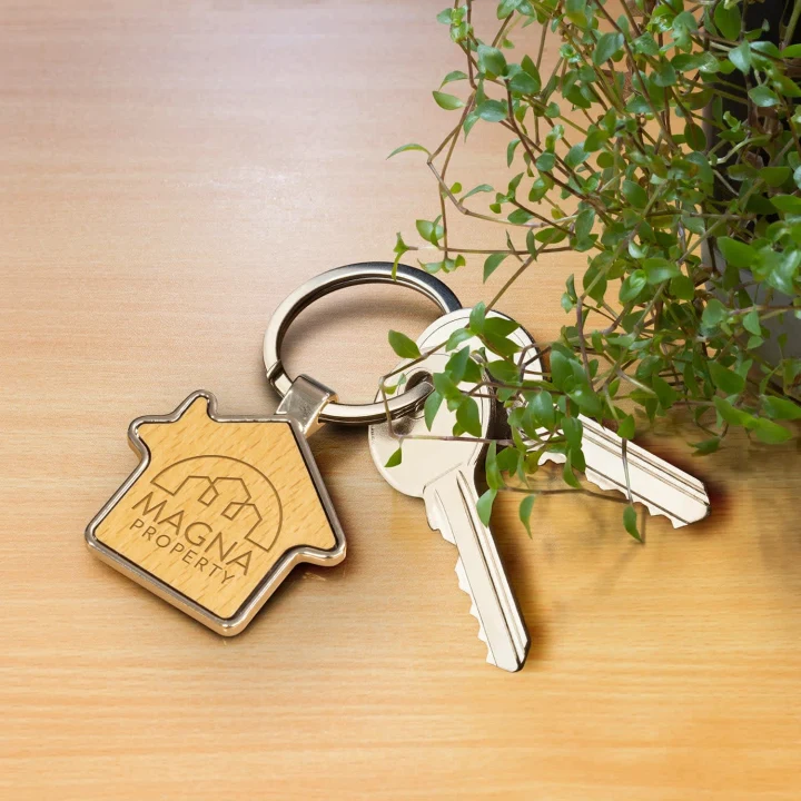 Santo House Shaped Key Ring - image 8