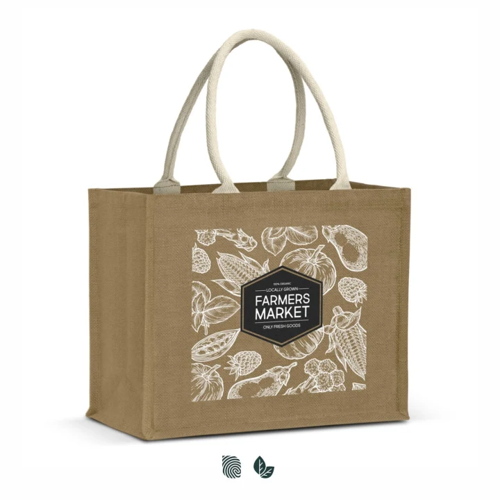 Torino Starch Jute Tote Bag - image 1