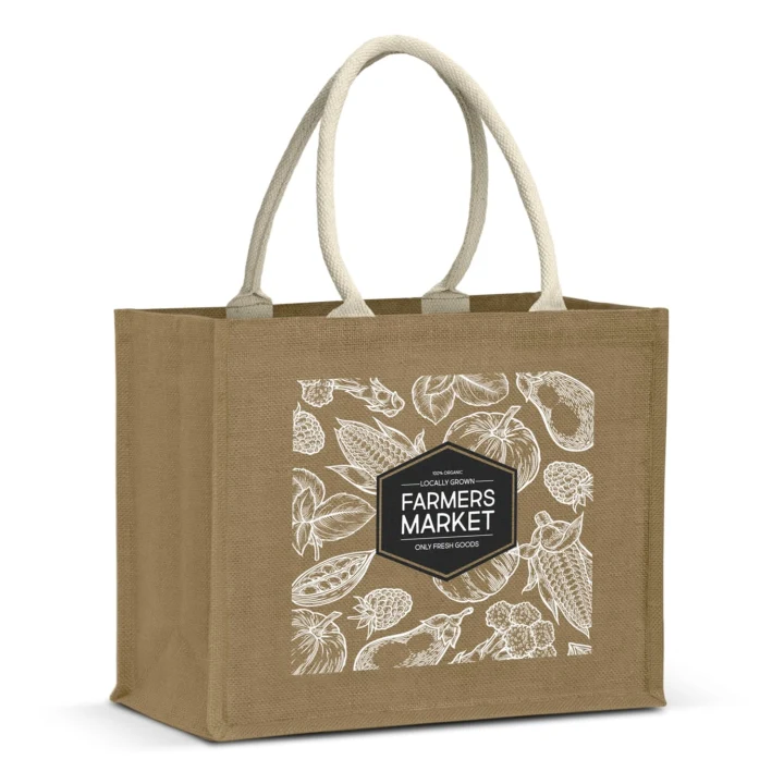 Torino Starch Jute Tote Bag - image 2