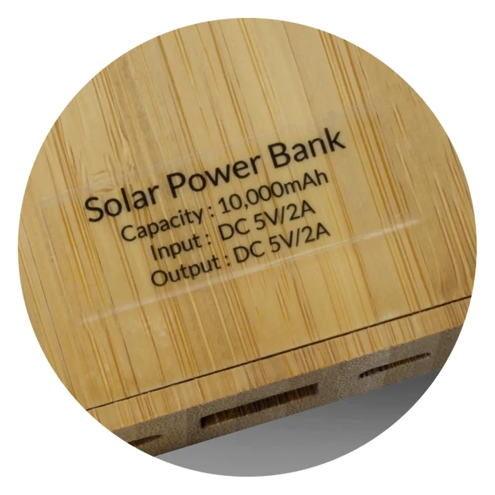 NATURA Bamboo Solar Power Bank - image 7