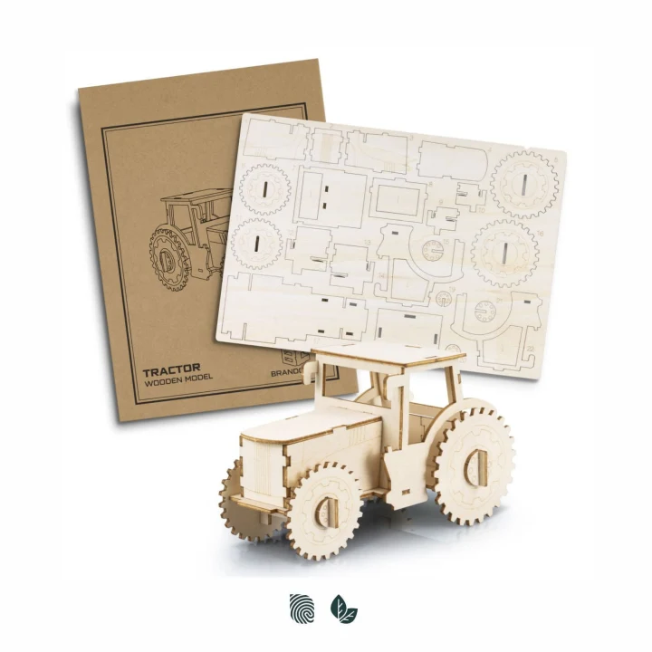BRANDCRAFT Tractor Wooden Model - image 1