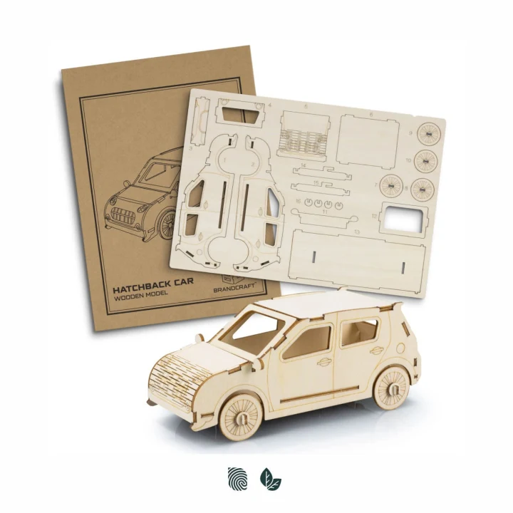 BRANDCRAFT Hatchback Car Wooden Model - image 1