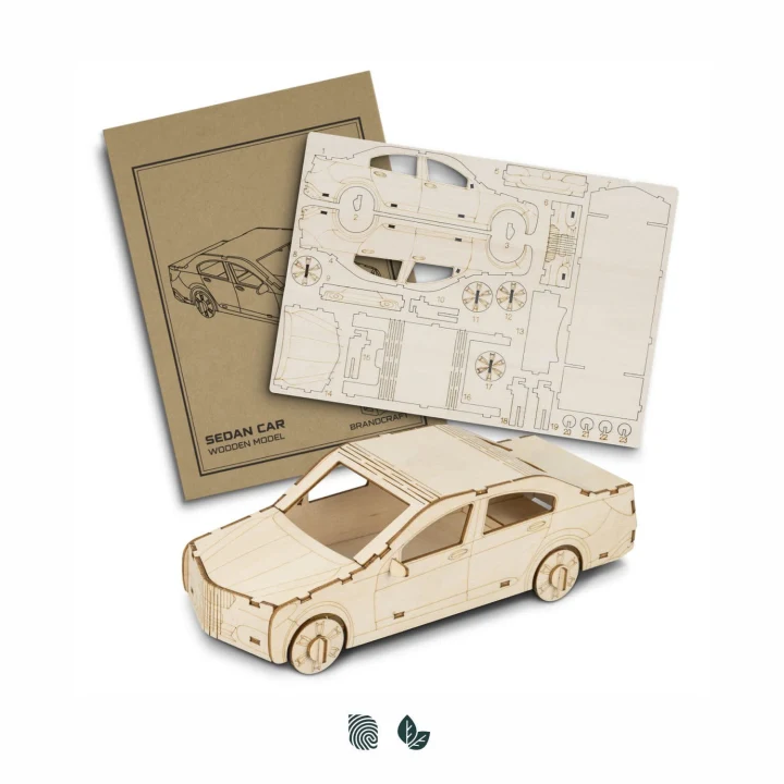 BRANDCRAFT Sedan Car Wooden Model - image 1
