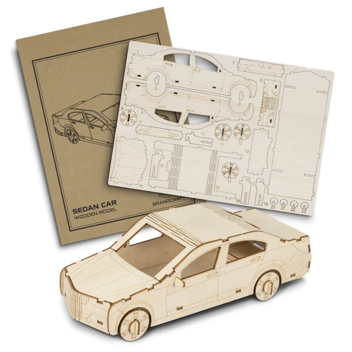 BRANDCRAFT Sedan Car Wooden Model - image 2