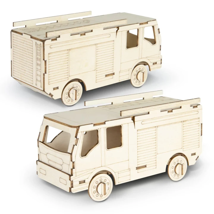 BRANDCRAFT Fire Truck Wooden Model - image 3
