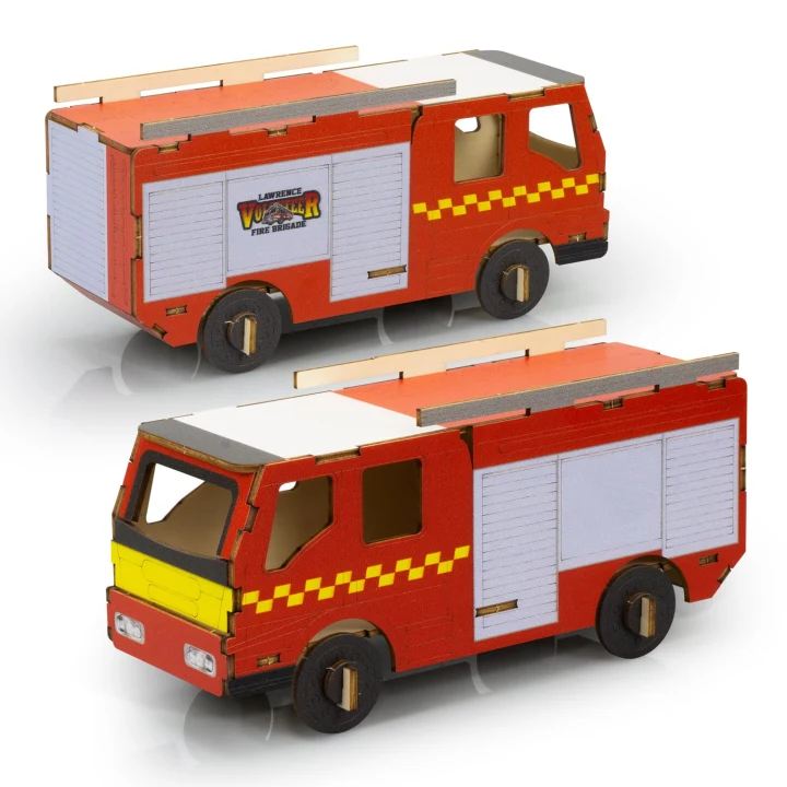 BRANDCRAFT Fire Truck Wooden Model - image 7