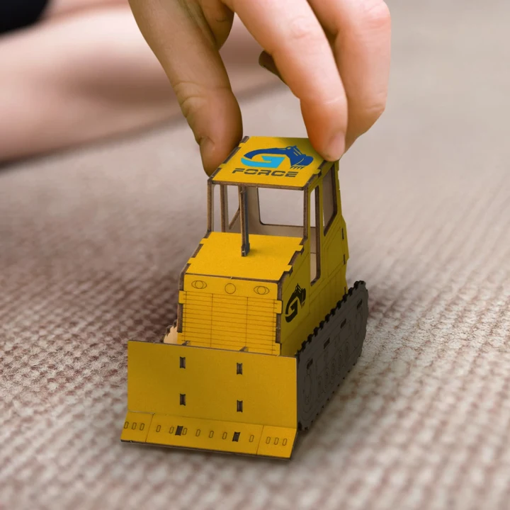 BRANDCRAFT Bulldozer Wooden Model - image 6