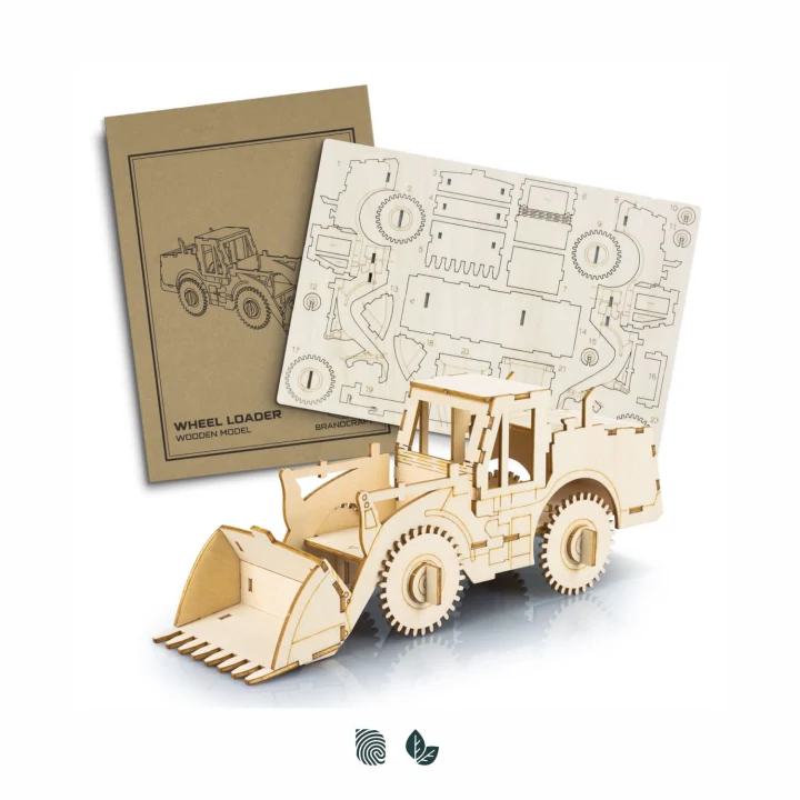 BRANDCRAFT Wheel Loader Wooden Model - image 1