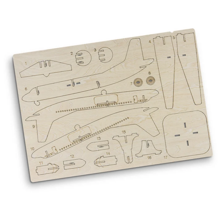 BRANDCRAFT Jet Plane Wooden Model - image 4