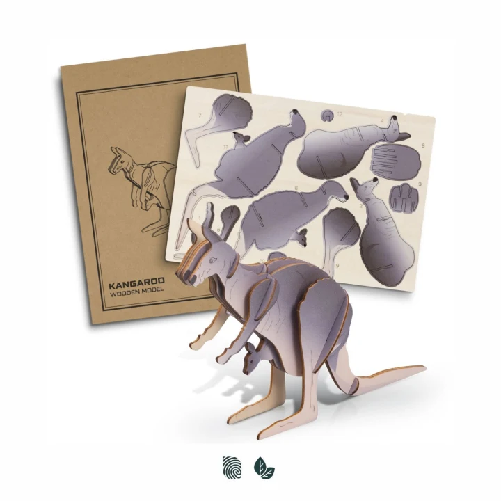 BRANDCRAFT Kangaroo Wooden Model - image 1