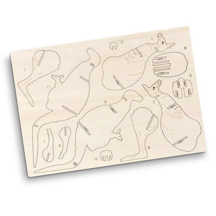 BRANDCRAFT Kangaroo Wooden Model - image 3