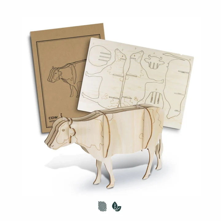 BRANDCRAFT Cow Wooden Model - image 1