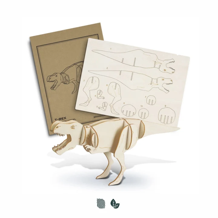 BRANDCRAFT Tyrannosaurus Rex Wooden Model - image 1