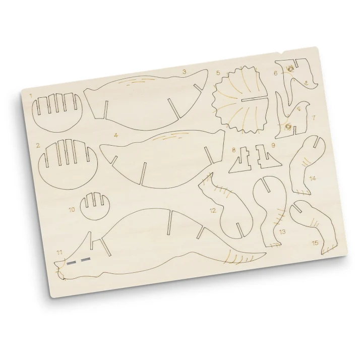 BRANDCRAFT Triceratops Wooden Model - image 4