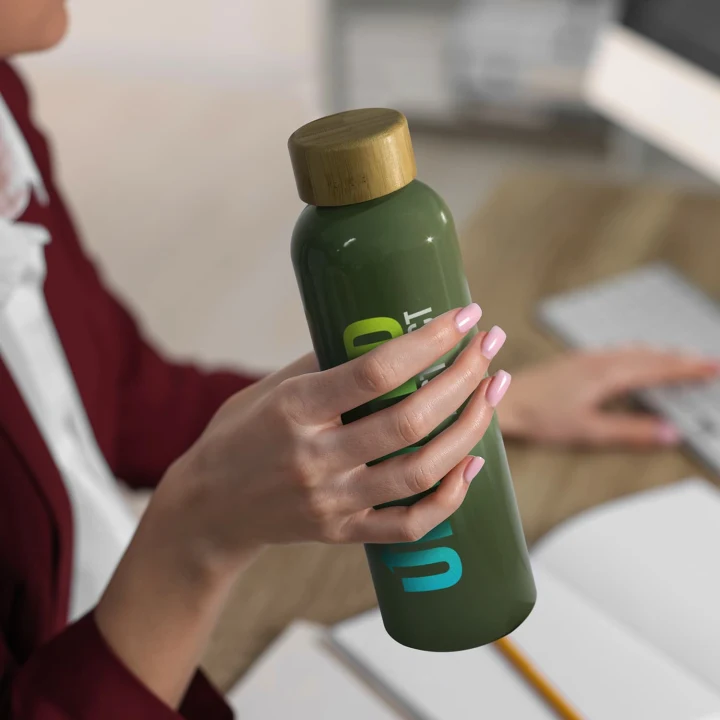 Eden Aluminium Bottle Bamboo Lid - image 9