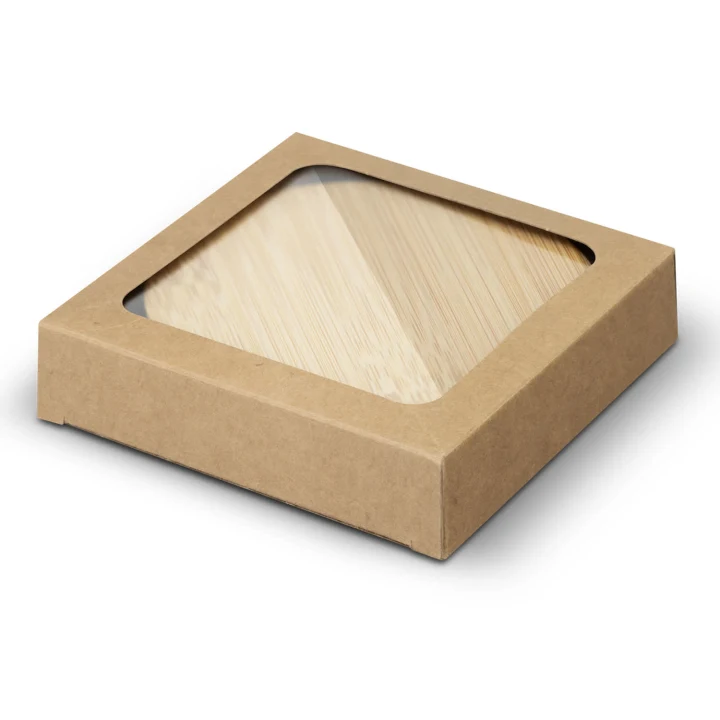 Bamboo Bottle Opener Coaster - Set of 2 - Round - image 3
