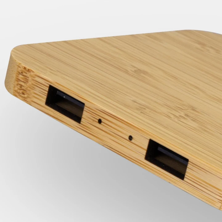 NATURA Bamboo Wireless Fast Charging Hub - image 5