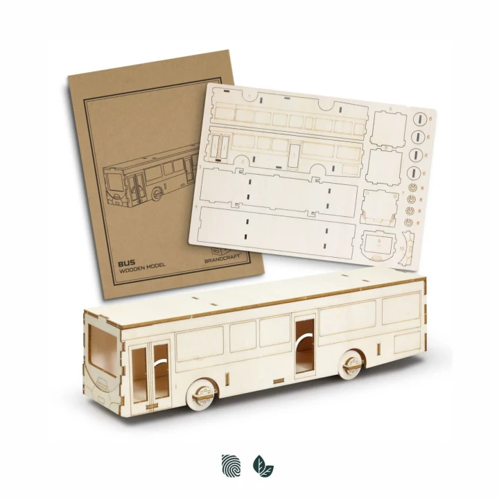 BRANDCRAFT Bus Wooden Model - image 1