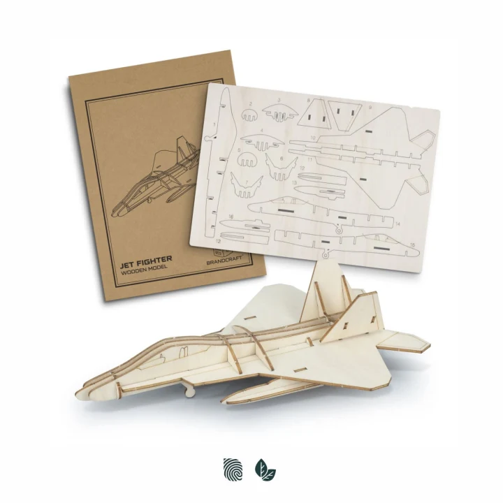 BRANDCRAFT Jet Fighter Wooden Model - image 1