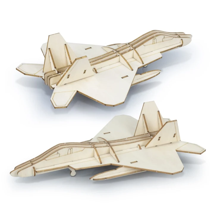 BRANDCRAFT Jet Fighter Wooden Model - image 3