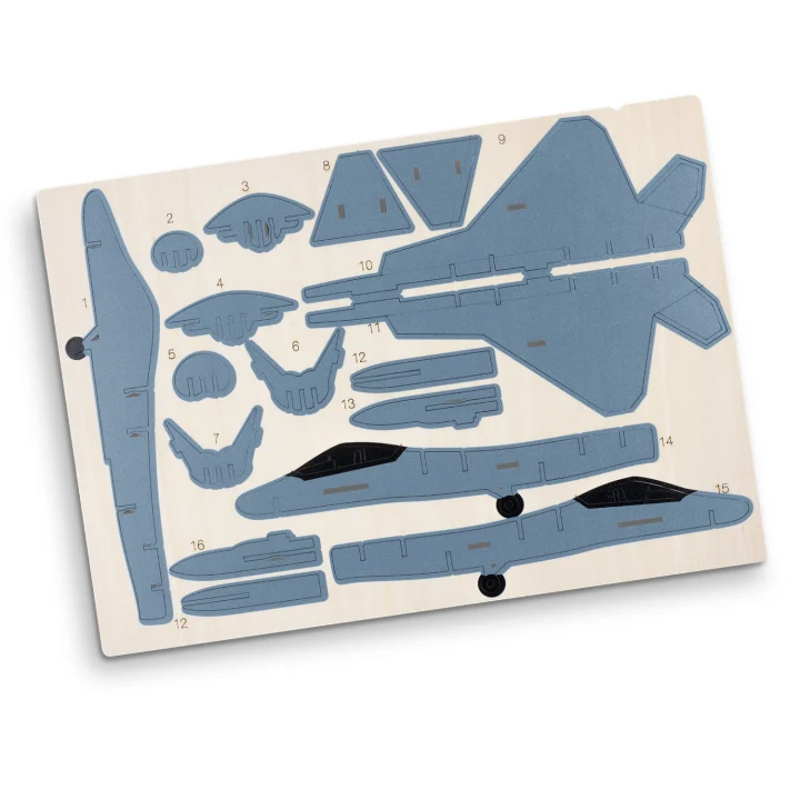 BRANDCRAFT Jet Fighter Wooden Model - image 6