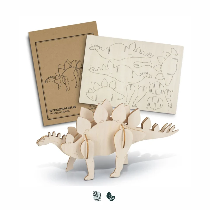 BRANDCRAFT Stegosaurus Wooden Model - image 1