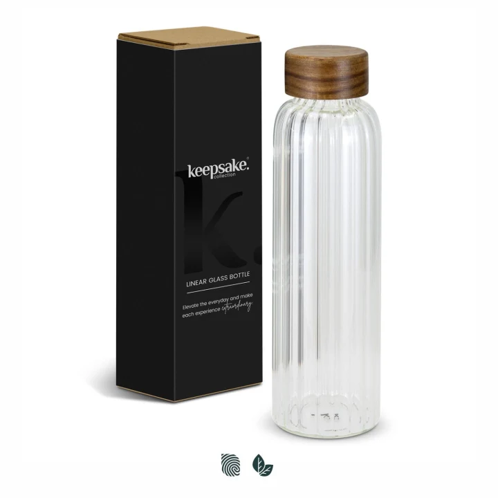 Keepsake Linear Glass Drink Bottle - image 1