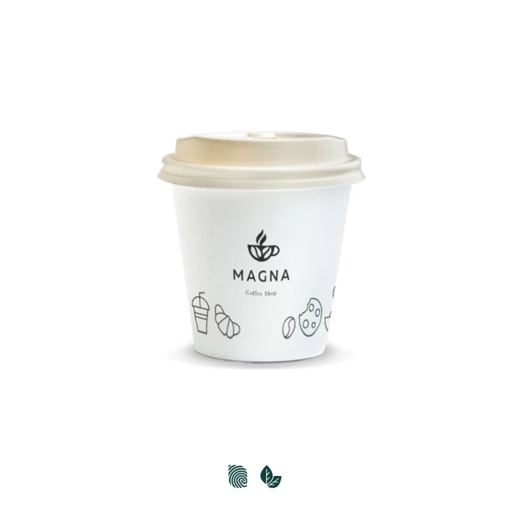 Compostable Paper Coffee Cup - 180ml - image 1
