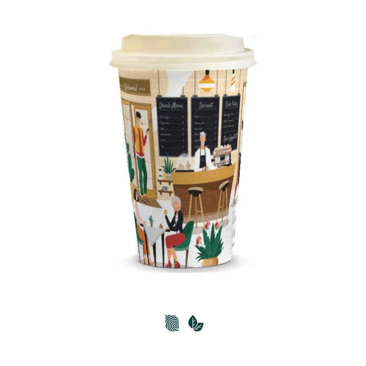 Compostable Paper Coffee Cup - 350ml - image 1