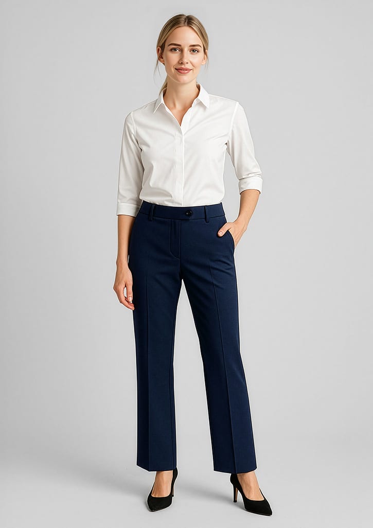 Womens Comfort Wool Stretch Adjustable Waist Pant FA-14015