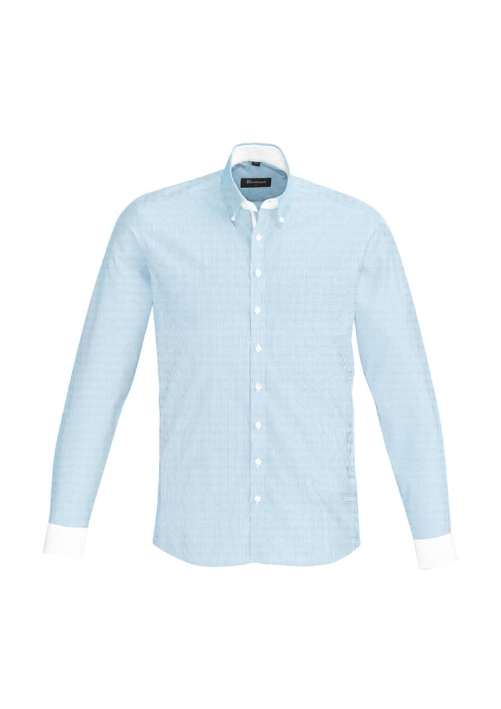 Fifth Avenue Mens Long Sleeve Shirt - 40120 Image Alaskan Blue