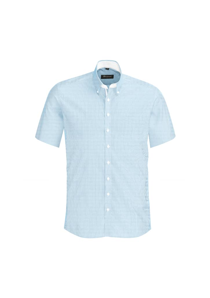 Fifth Avenue Mens Short Sleeve Shirt - 40122 Image Alaskan Blue