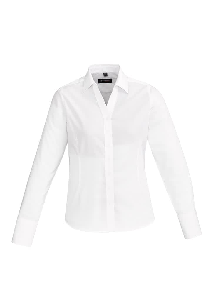 Womens Hudson Long Sleeve Shirt - 40310 Image White