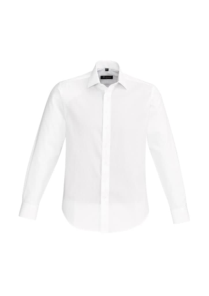 Mens Hudson Long Sleeve Shirt - 40320 Image White