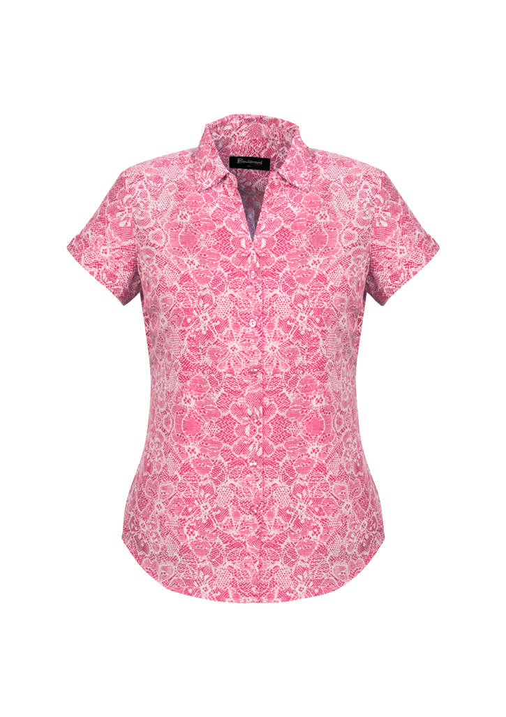 Womens Solanda Print Short Sleeve Shirt