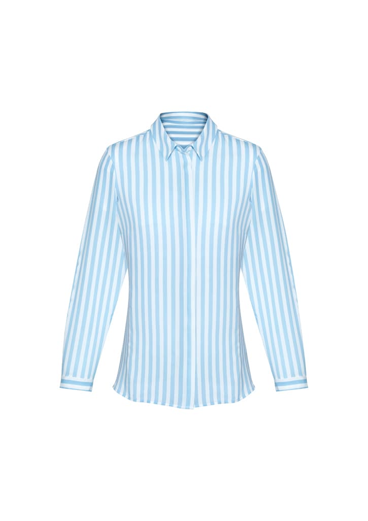 Verona Womens Long Sleeve Blouse - 43610 Image Alaskan Blue