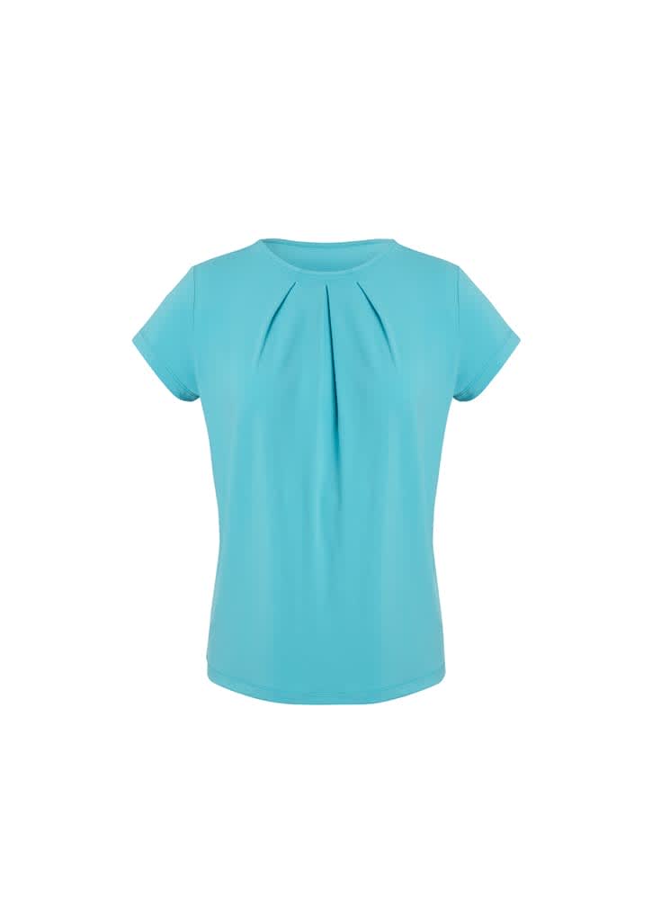 Womens Blaise Short Sleeve Top - 44412 Image Aqua