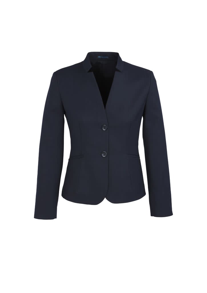 Womens Cool Stretch Short Jacket with Reverse Lapel - 60113 Image Navy