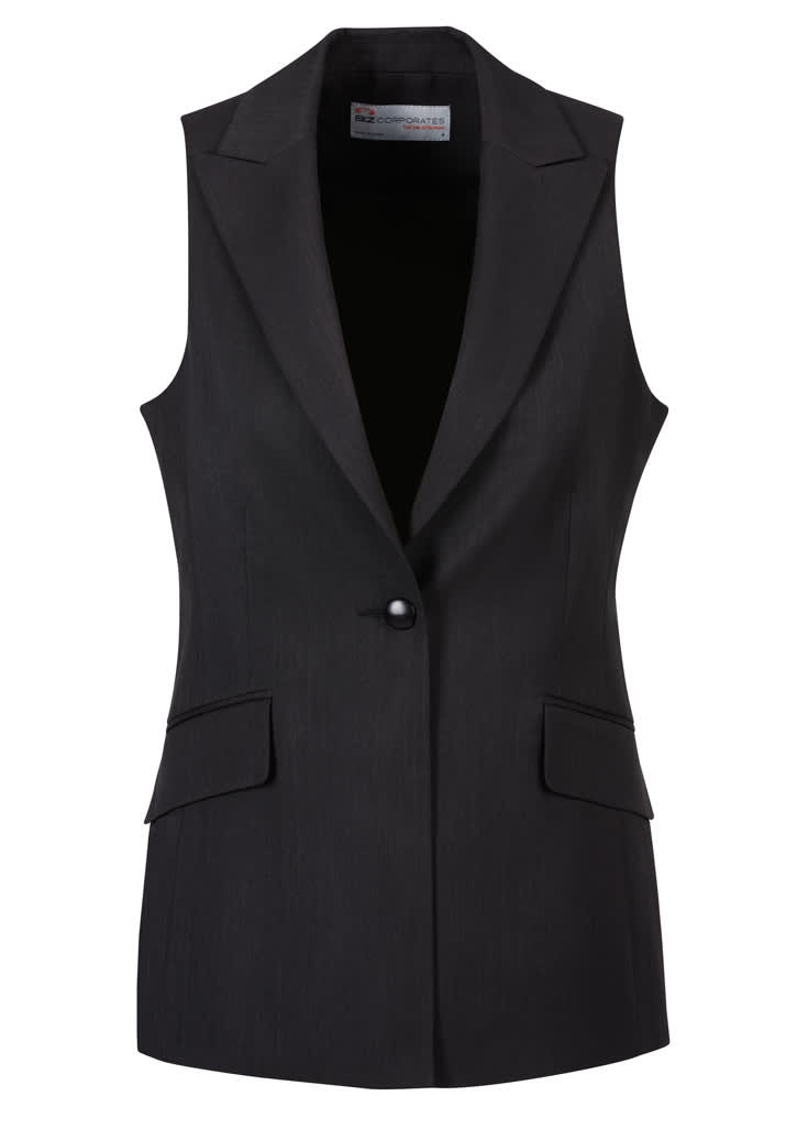 Womens Sleeveless Jacket - 60114 Image Black