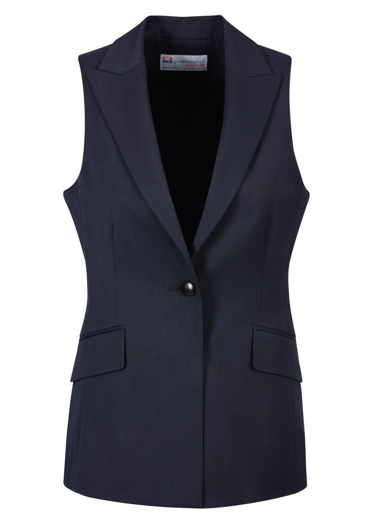 Womens Sleeveless Jacket - 60114 Image Navy