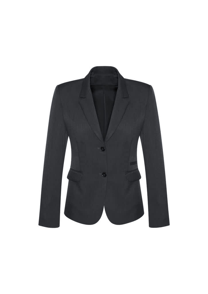 Womens Cool Stretch 2 Button Mid Length Jacket - 60119 Image Charcoal